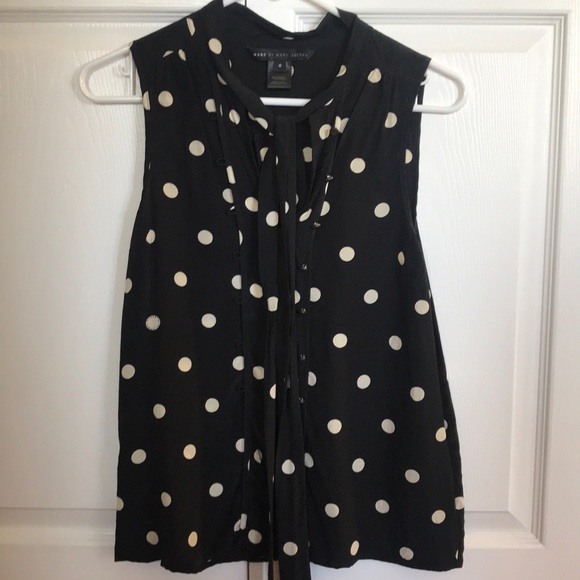 Marc By Marc Jacobs Tops - Marc By Marc Jacobs Navy Polka Dot Tank Shirt (0)